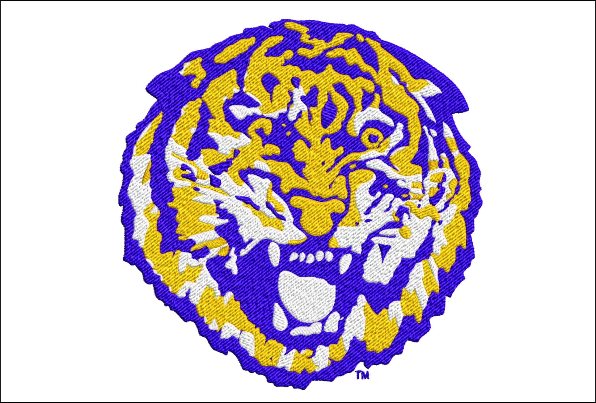 LSU Fighting Tigers embroidery design 1972 - Fighting Tigers Logo - Louisiana State University Logo embroidery machine pattern embroidery file - instant download in a frame