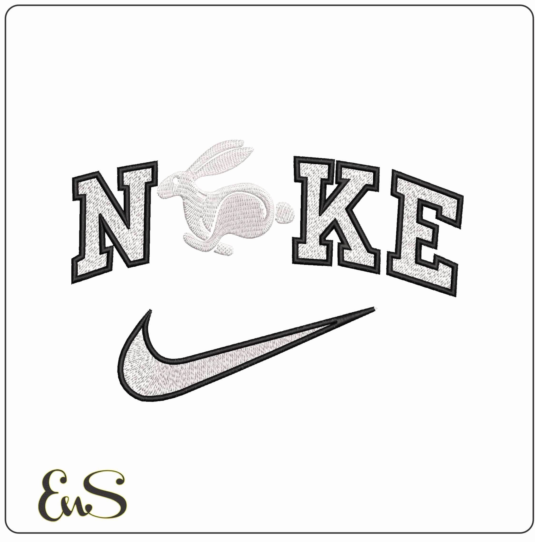 Nike Rabit VW Golf Logo - Elegant embroidery design file - instant download