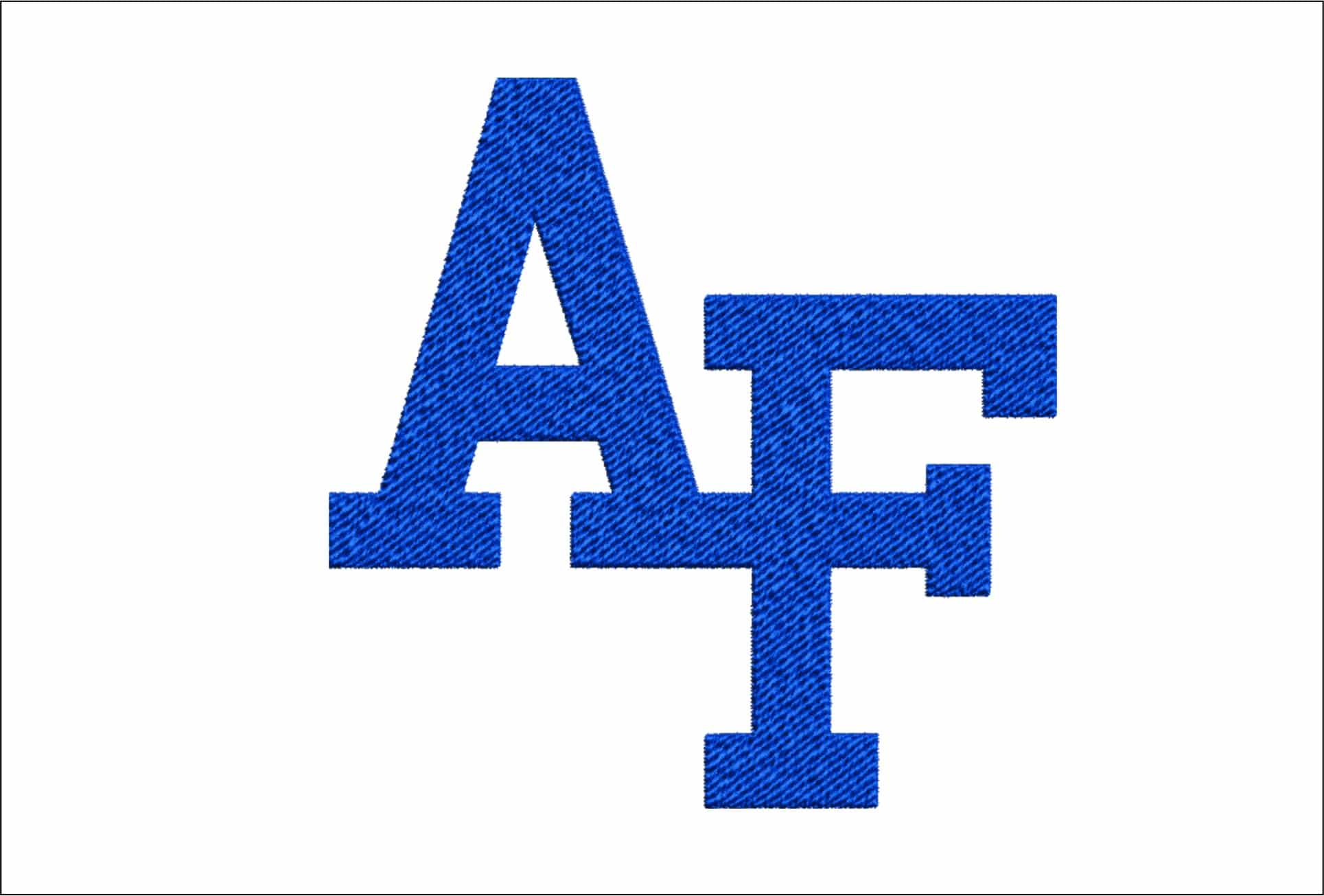 Air Force embroidery design - Air Force Falcons embroidery machine pattern embroidery file - instant download in a frame