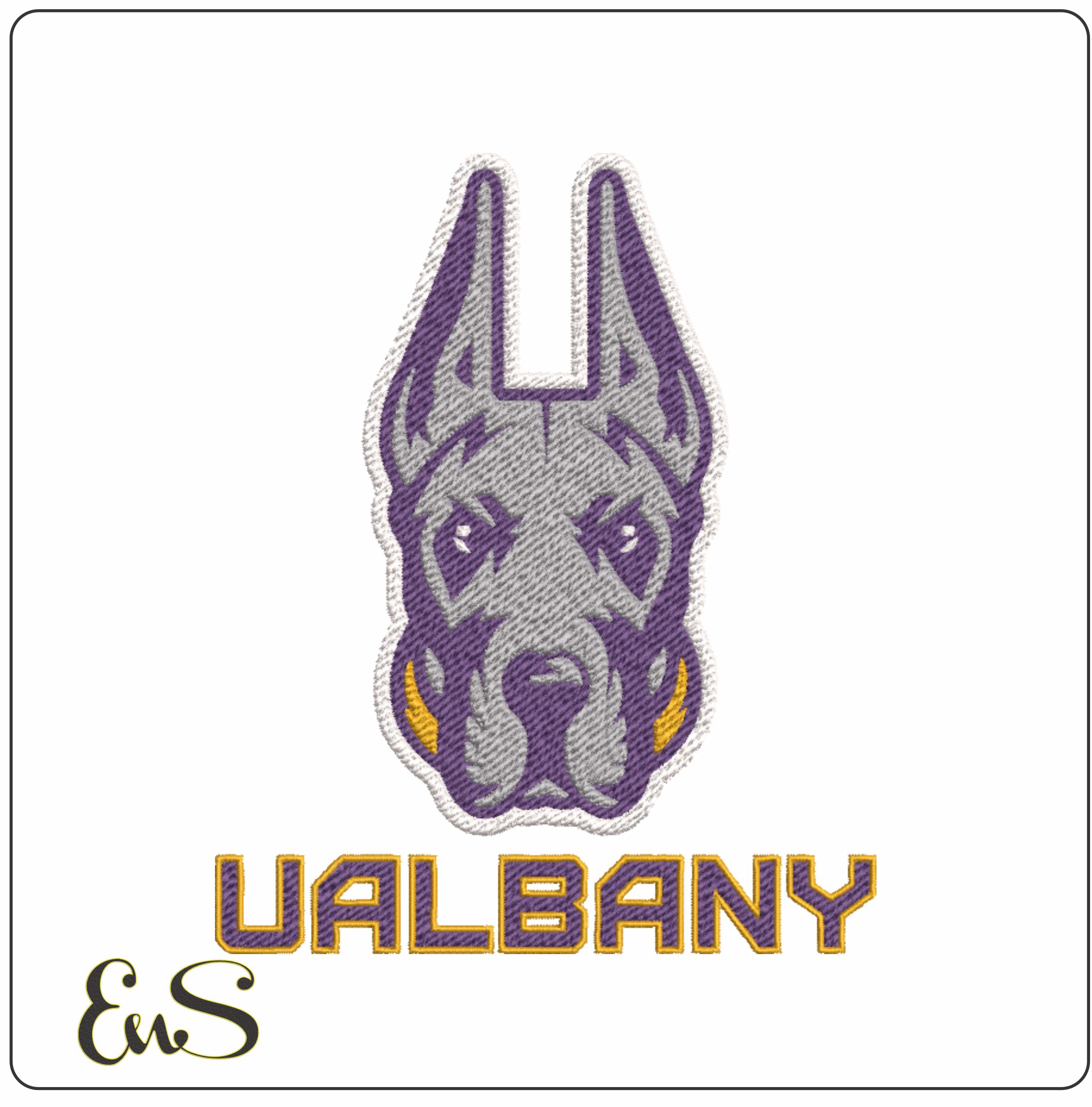 Albany Great Danes machine embroidery design