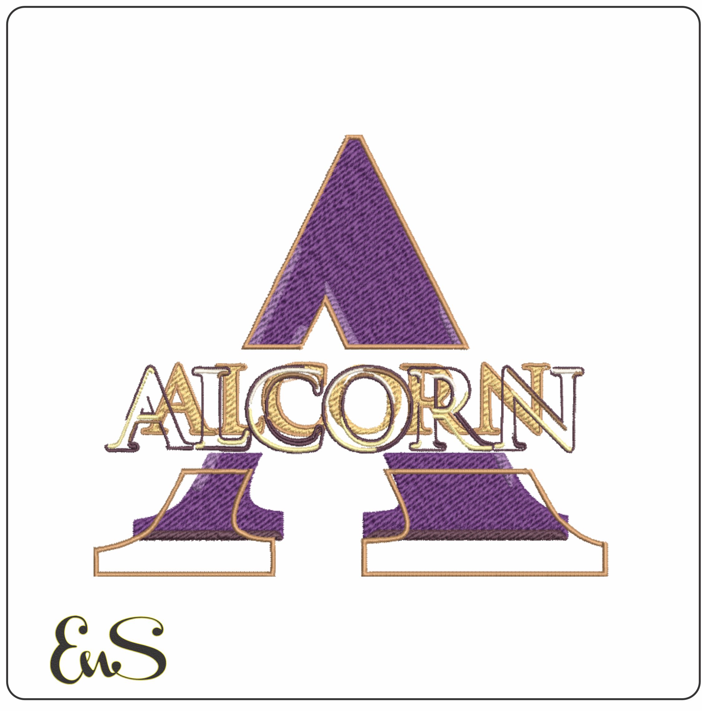 Alcorn Braves embroidery design - Alcorn State University Logo embroidery machine pattern embroidery file - instant download in a frame