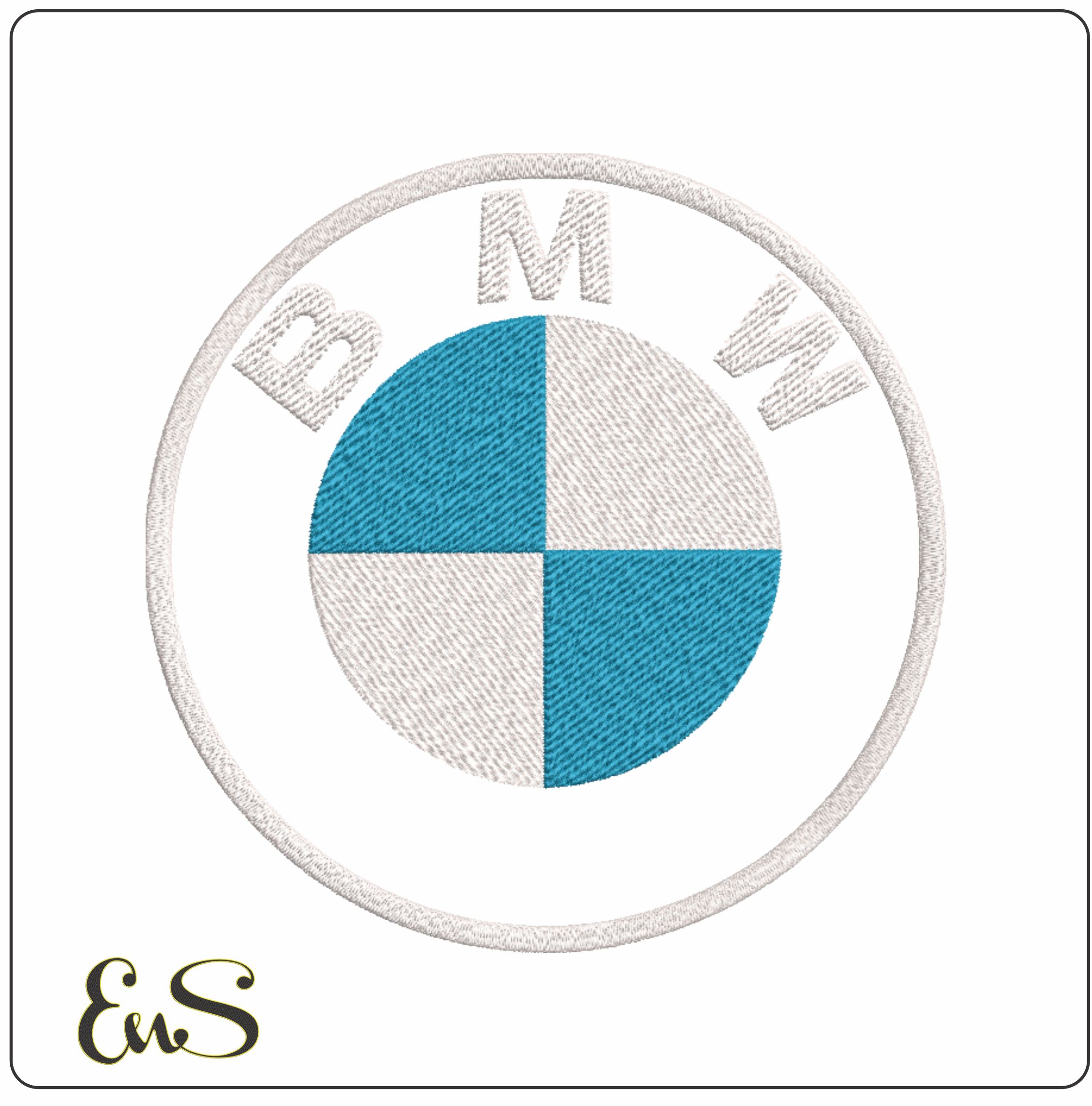 Current BMW Car Present NO background ring embroidery design German design machine pattern Car Auto Company embroidery file instant download