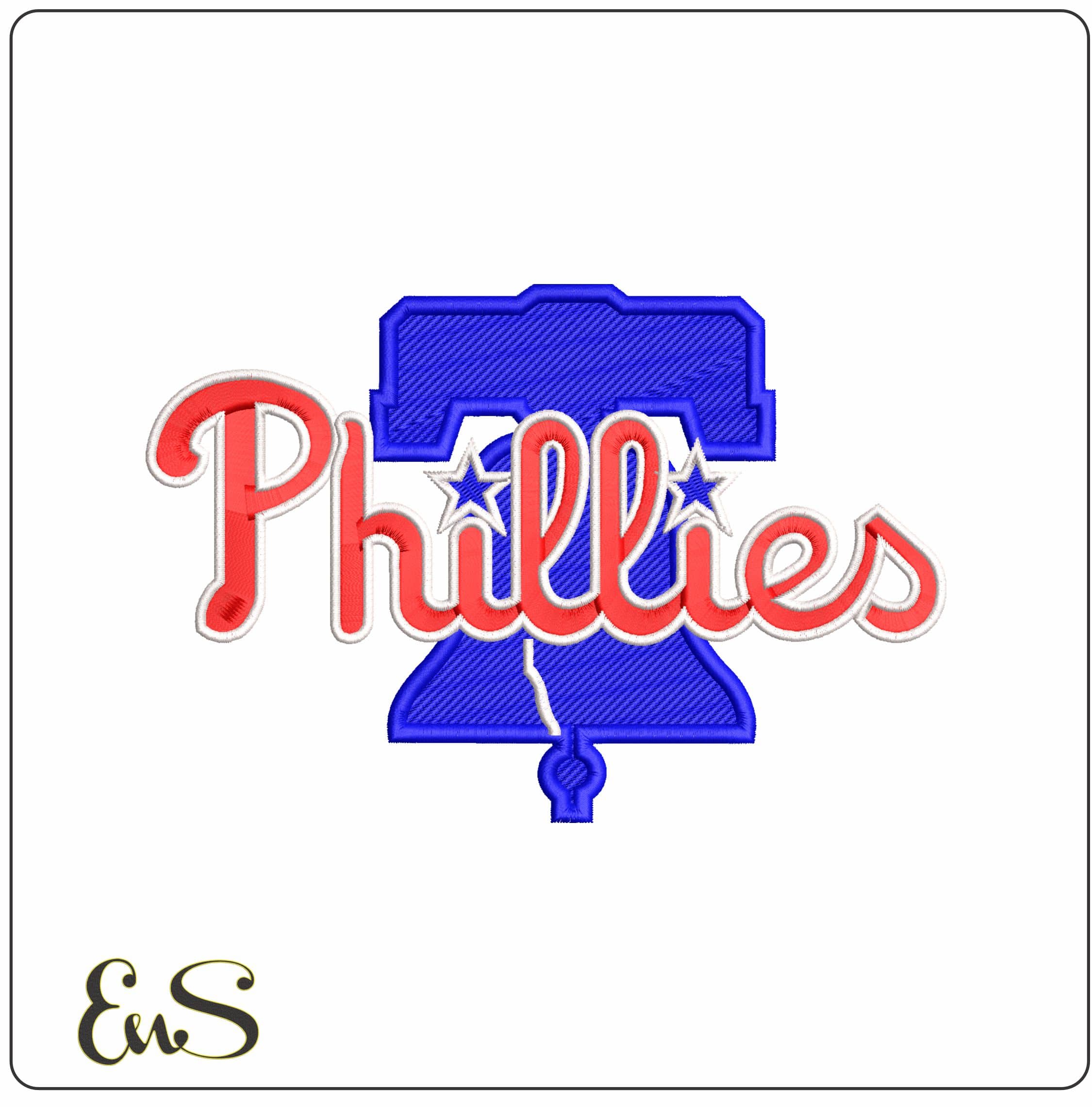 Phillies Liberty Bell MLB - Elegant embroidery design file - instant download