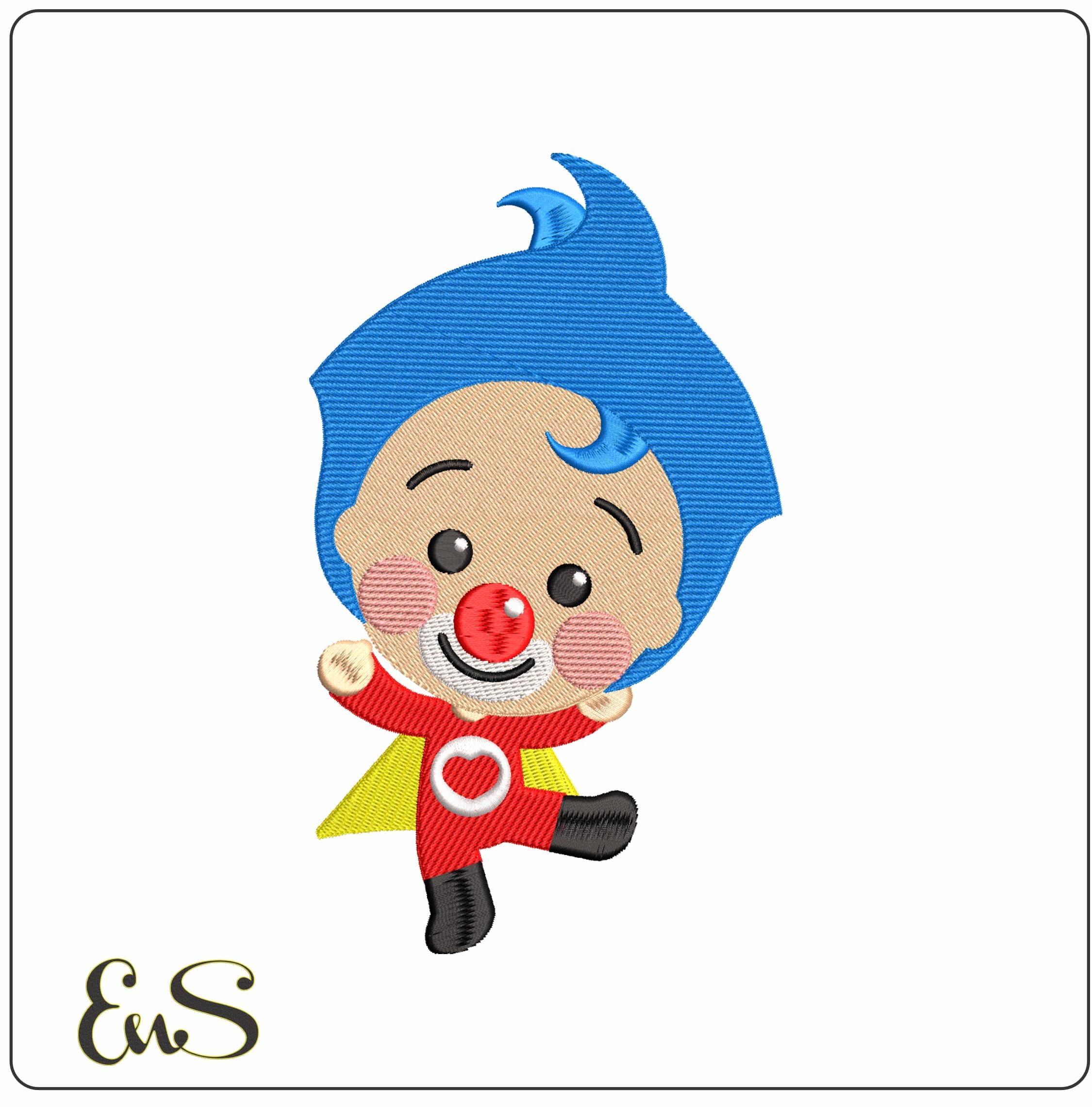 Plim Plim Character - Elegant embroidery design file - instant download