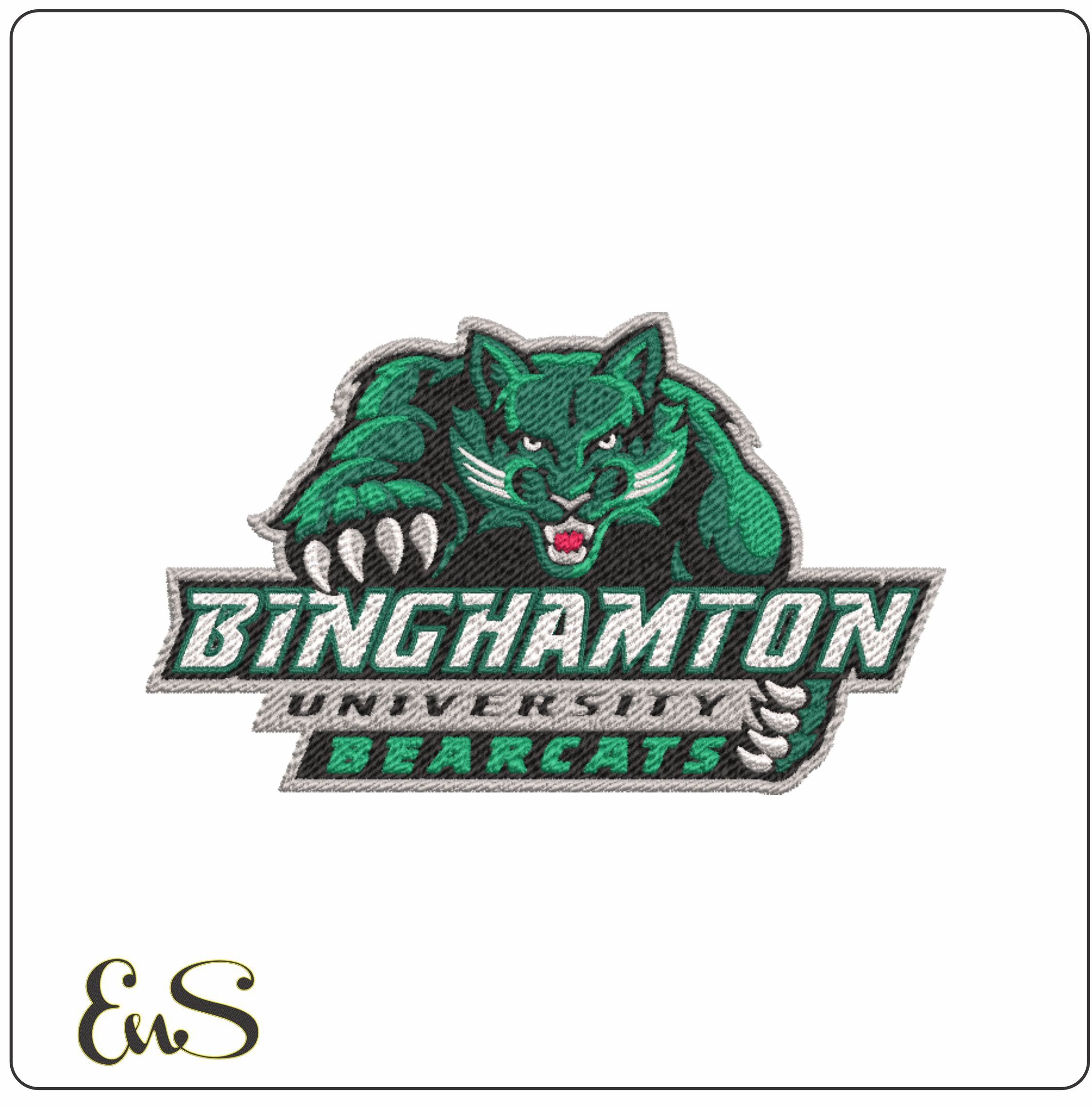 Binghamton Bearcat embroidery design - State University of New York Logo embroidery machine pattern embroidery file - instant download
