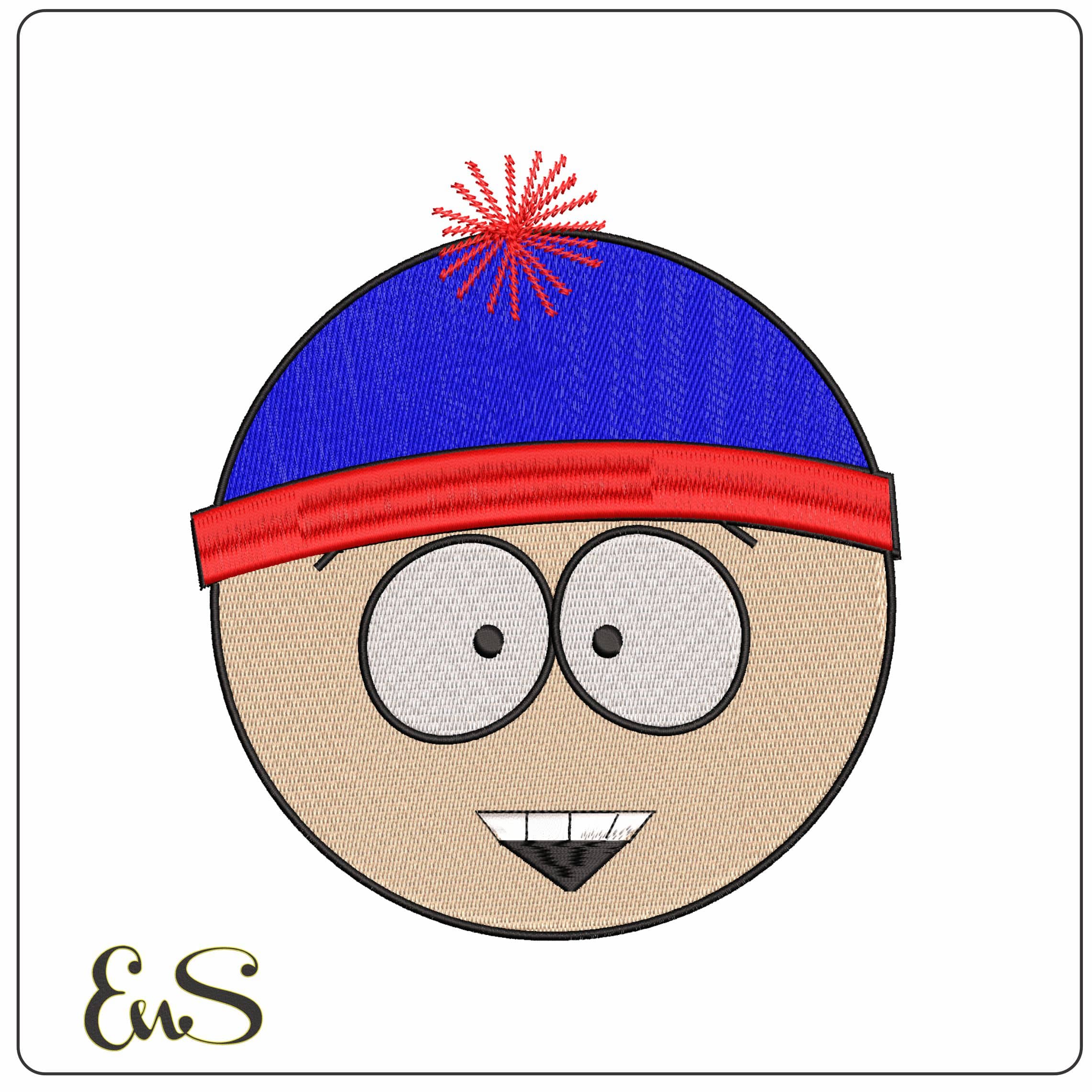 Stan Marsh South Park - Elegant embroidery design file - instant download