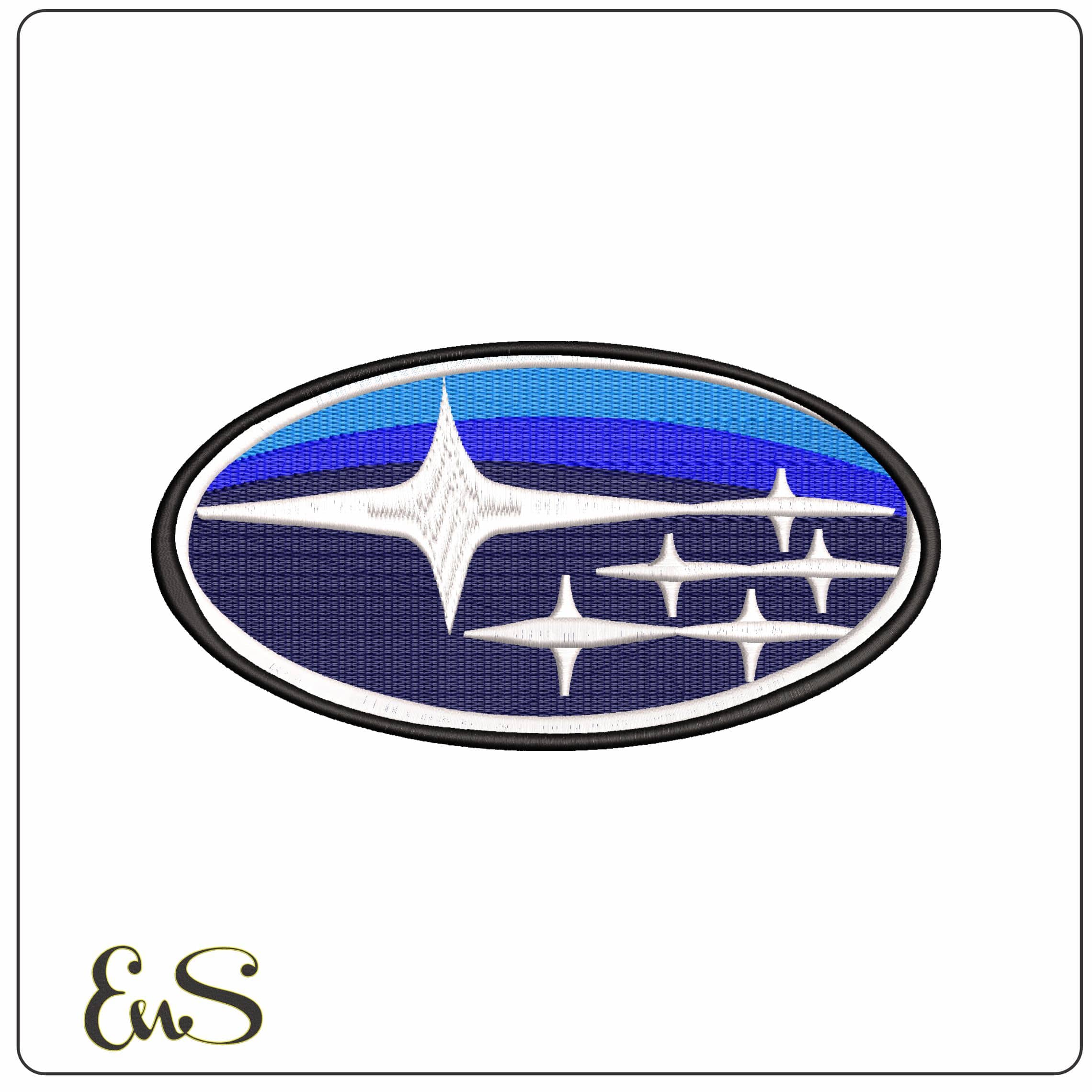 Subaru - Elegant embroidery design file - instant download