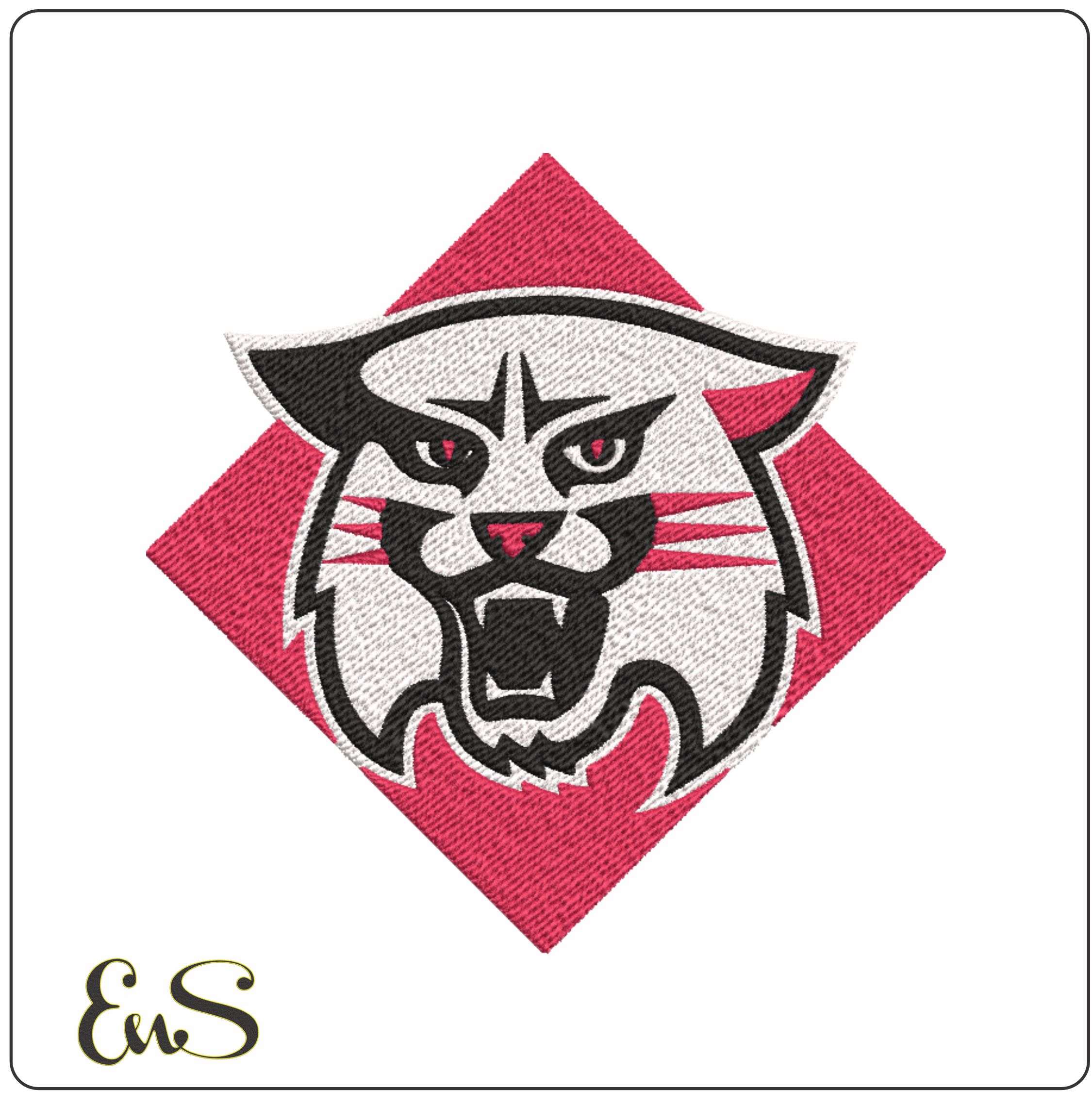Davidson Wild cats embroidery design - Davidson College, North Carolina embroidery machine pattern embroidery file - instant download