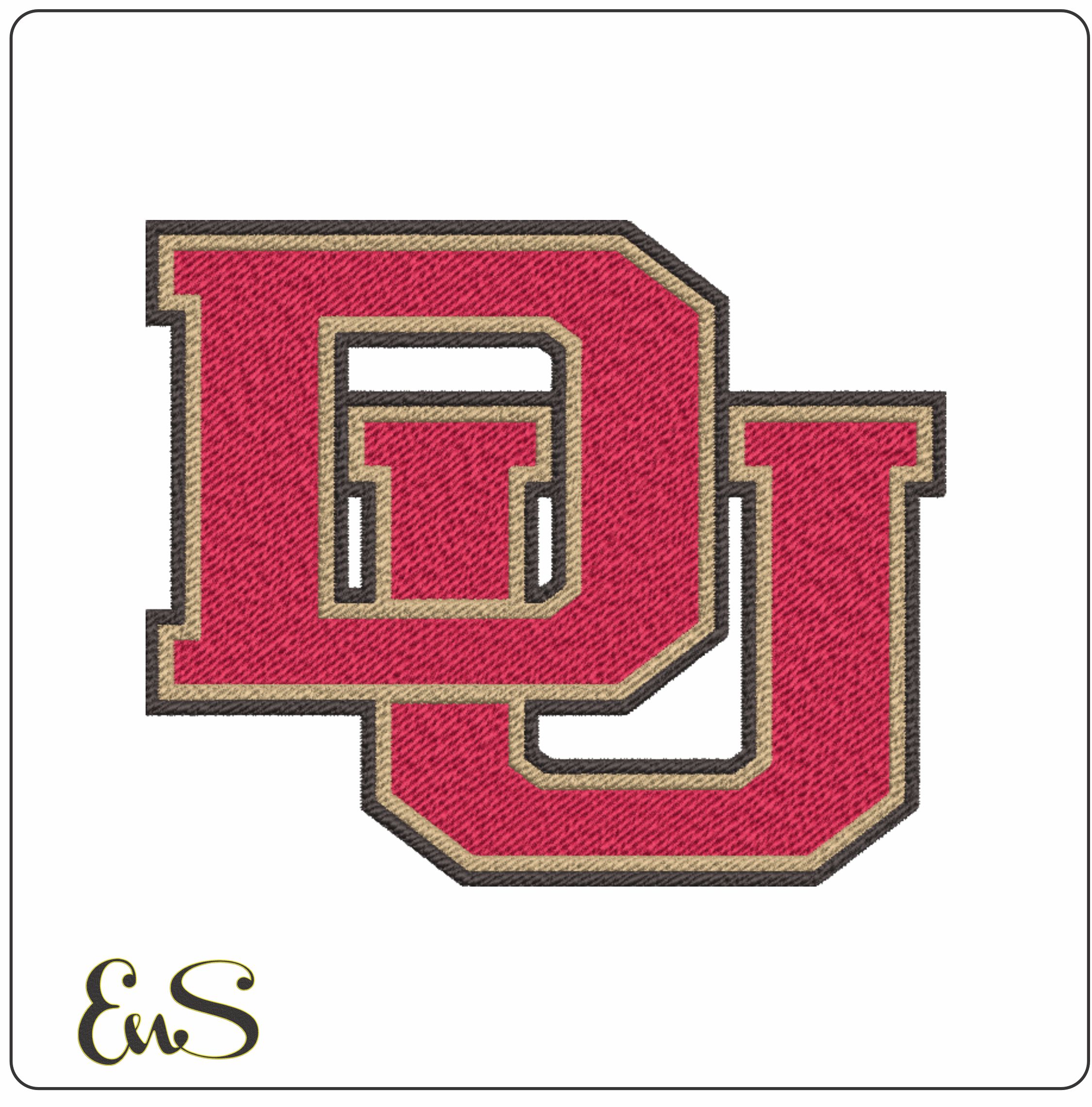 Denver Pioneers embroidery design - University of Denver Athletics Logo embroidery machine pattern embroidery file - instant download