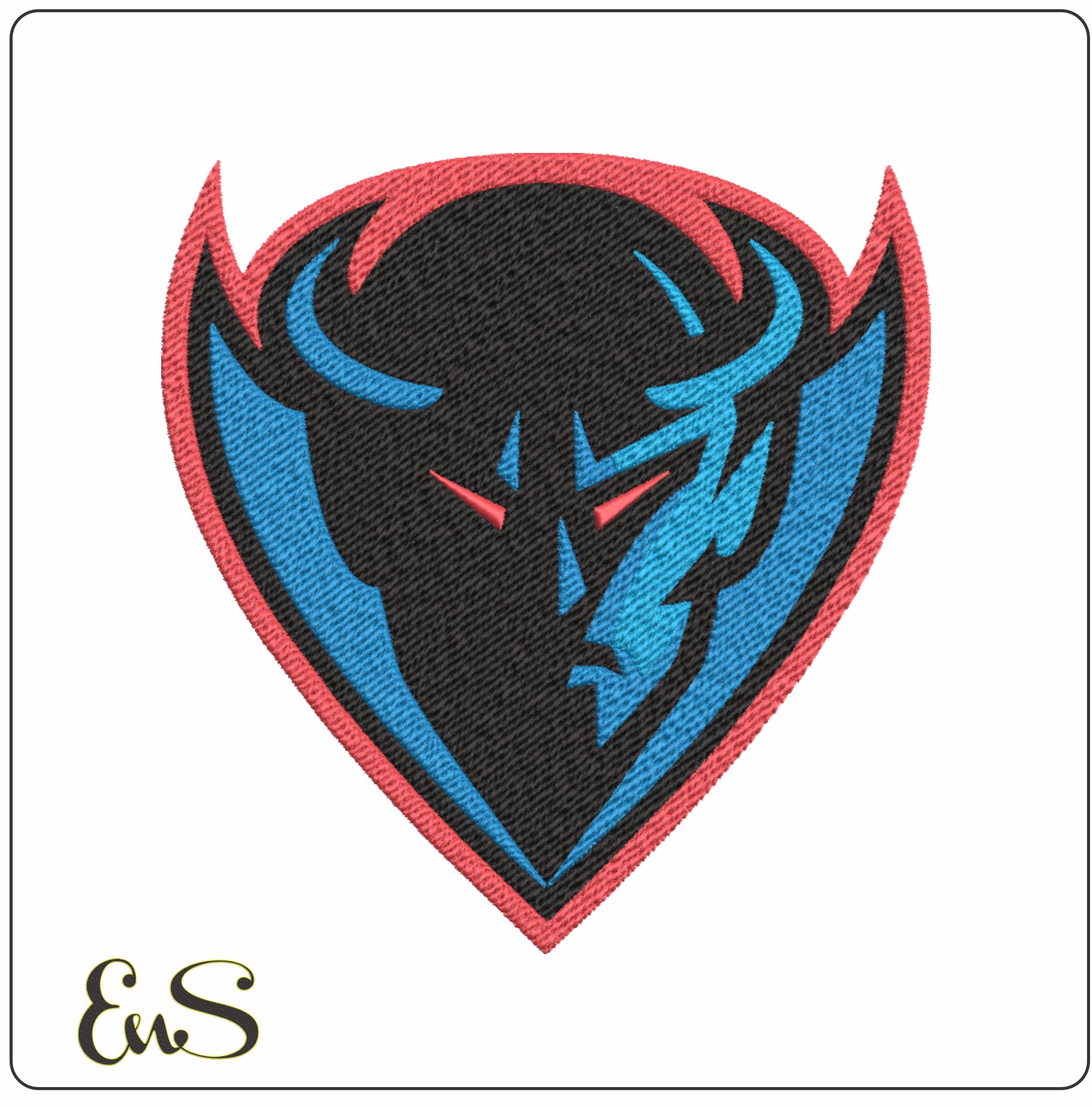DePaul Blue Demons embroidery design - DePaul University, Chicago embroidery machine pattern embroidery file - instant download in frame