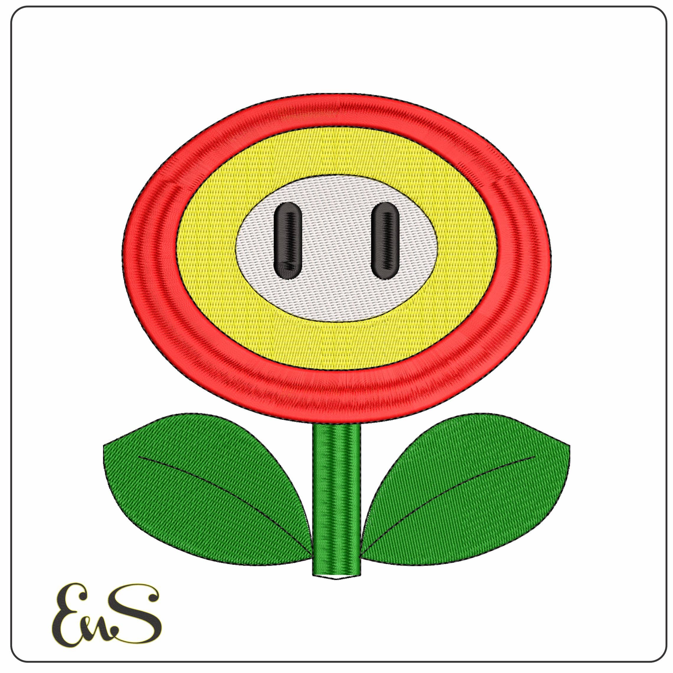 Toadstool Supermario  - Elegant embroidery design file - instant download