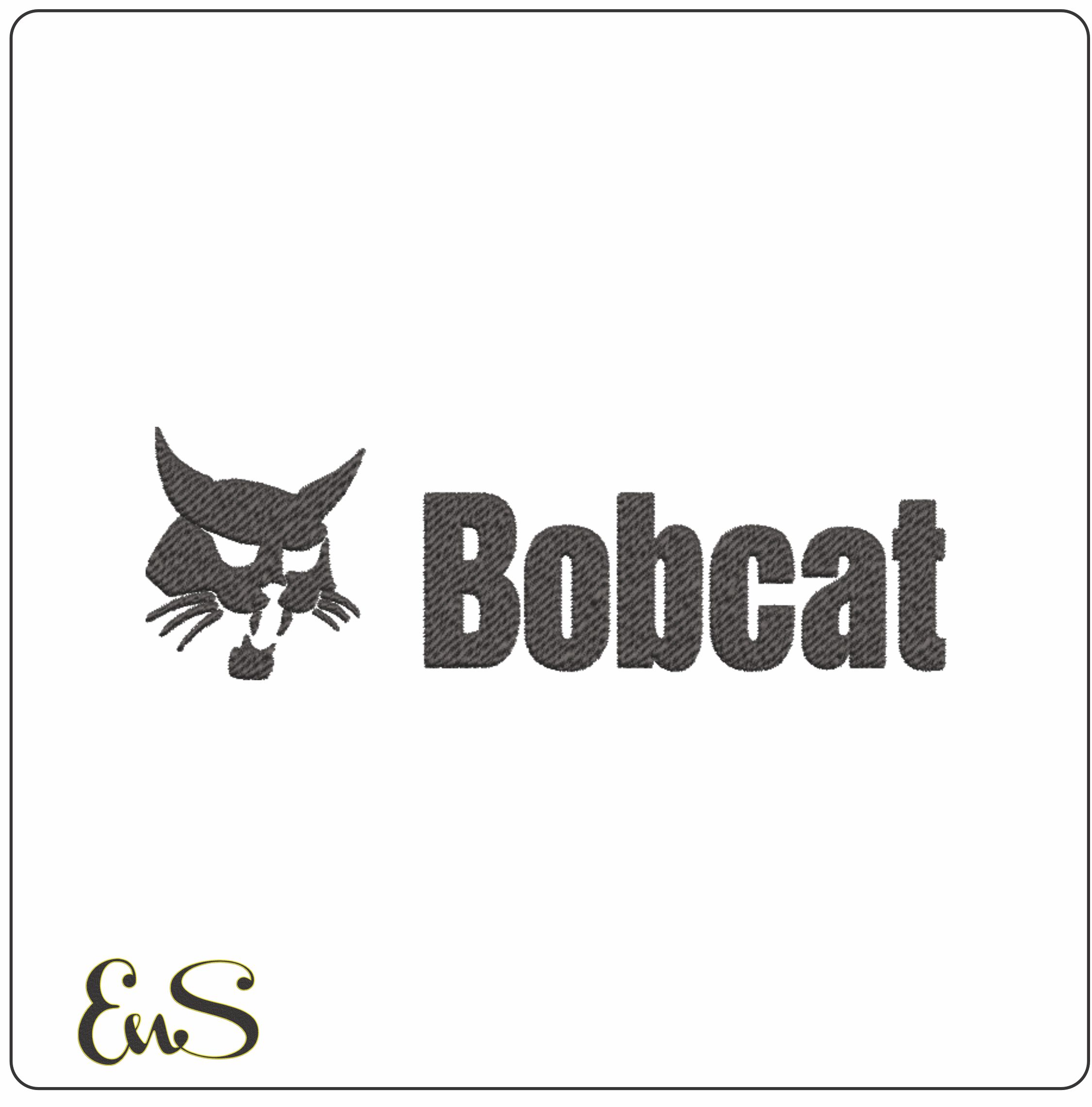 Bob Cat Logo embroidery design Bobcat Heavy Machinery Company design machine pattern Car Auto Company embroidery file instant download frame