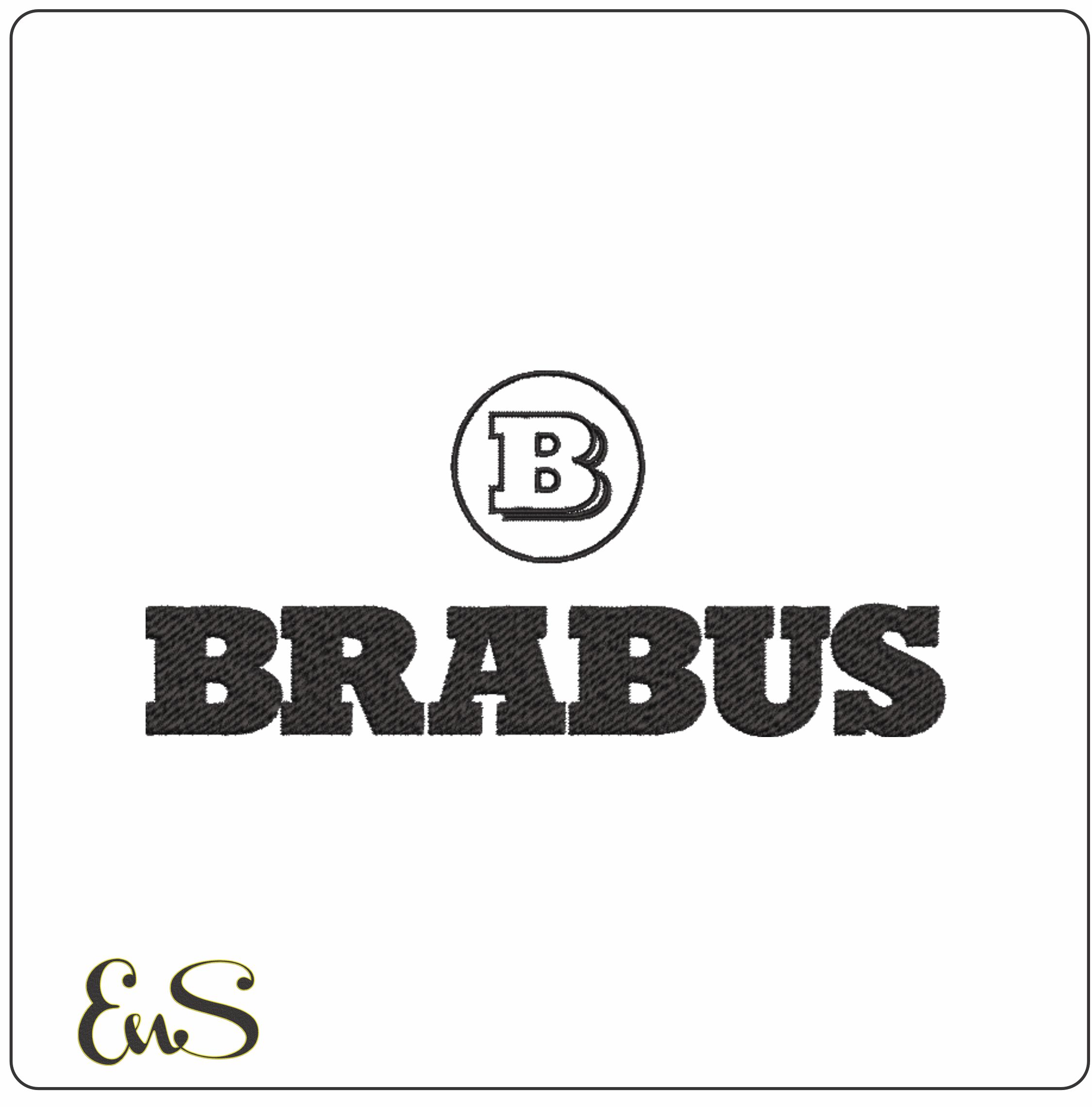 Brabus Mercedes pointed star Car Logo embroidery design - Merc machine pattern Car Auto Company embroidery file instant download in a frame