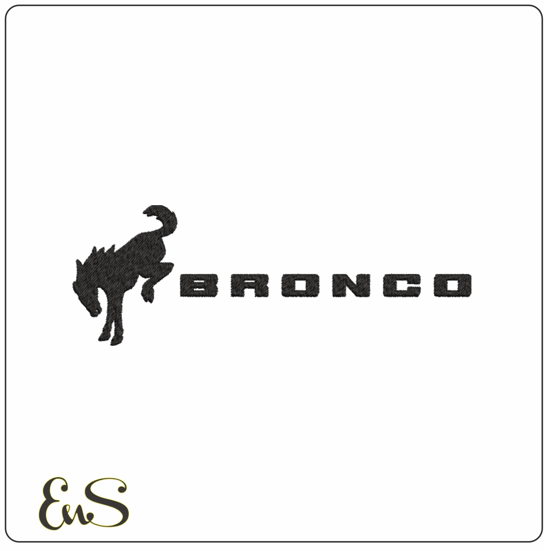 Ford Bronco machine embroidery design