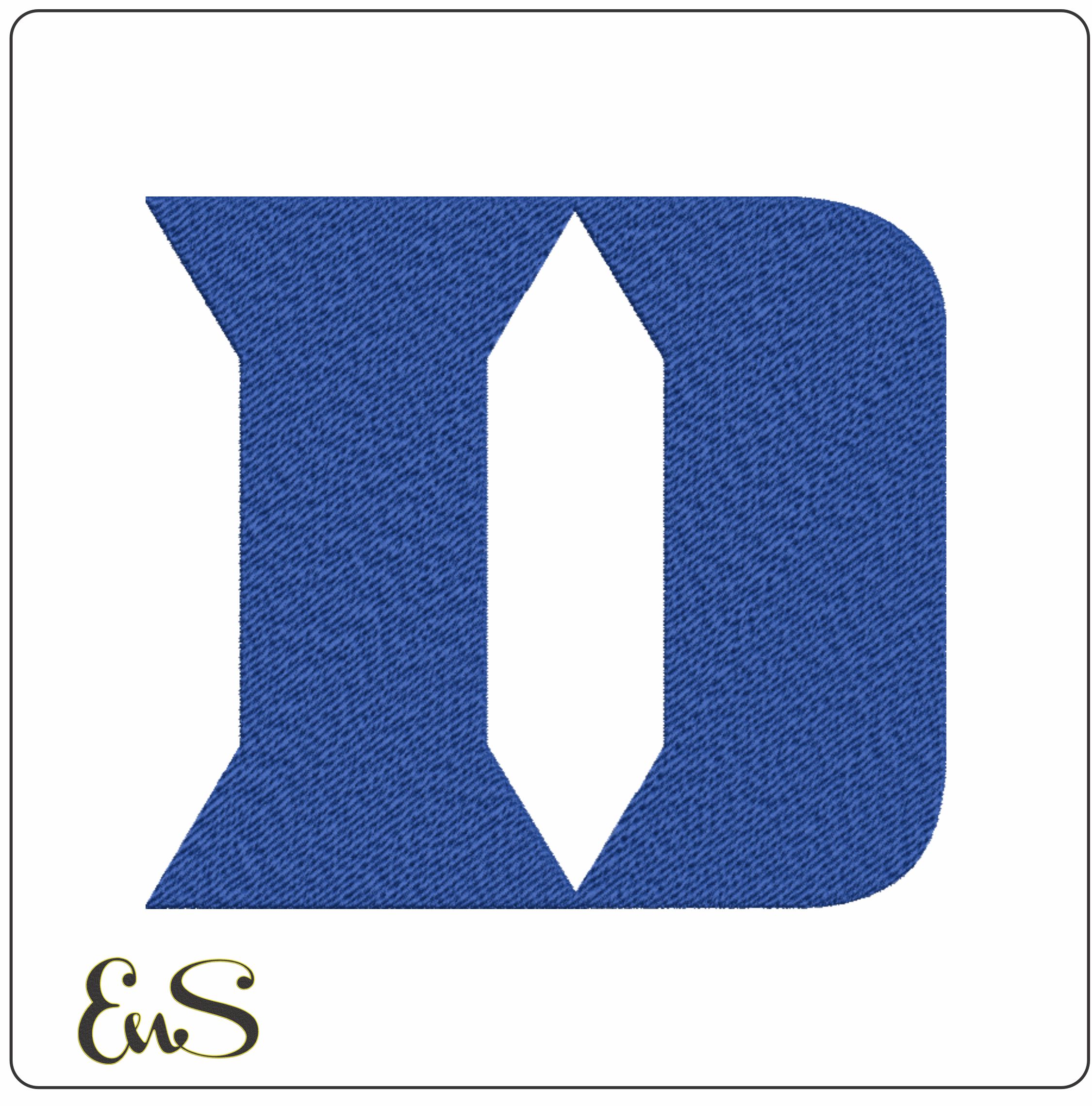 Duke Blue Devils embroidery design - Duke University Logo embroidery machine pattern embroidery file - instant download in a frame
