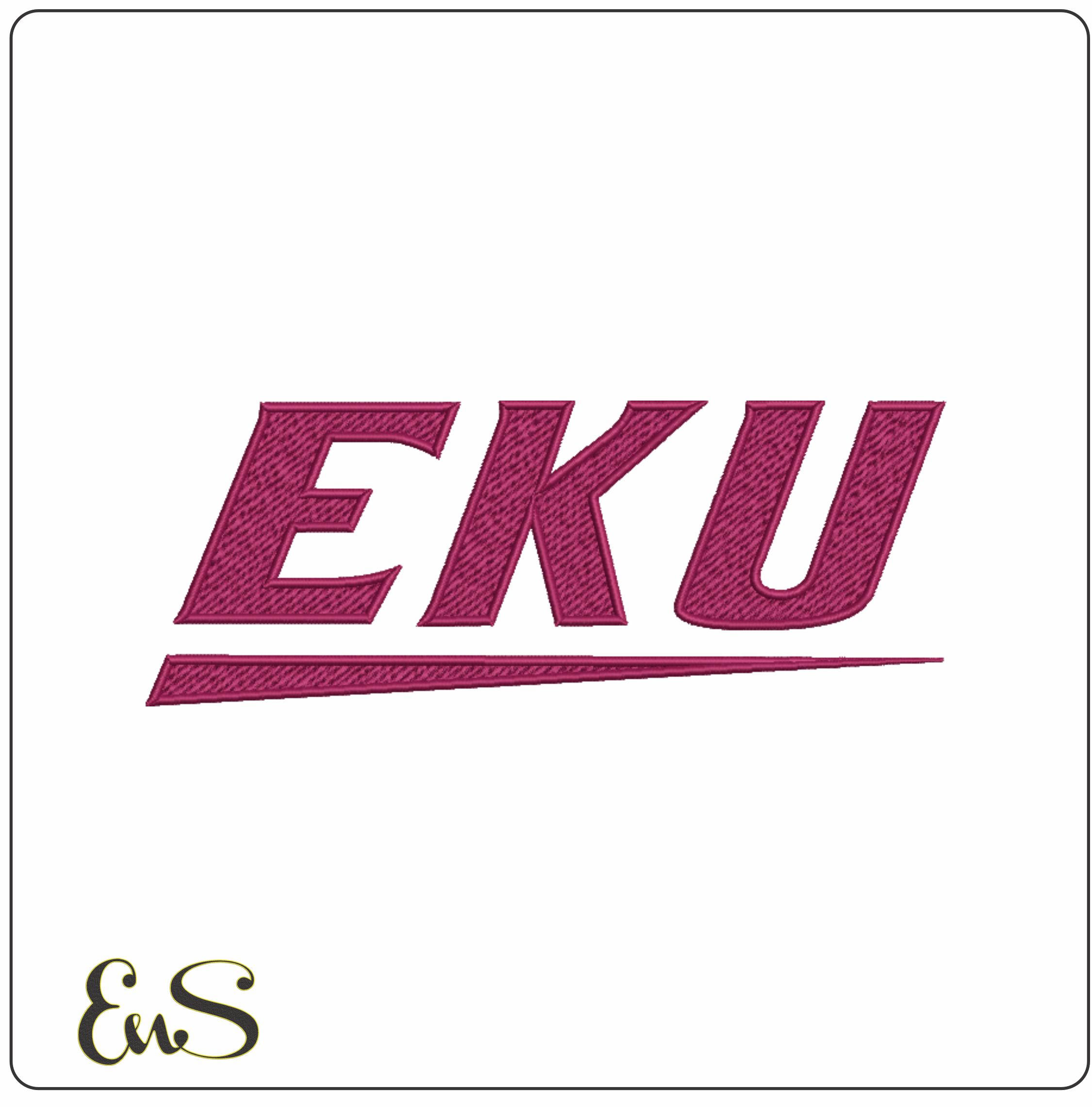 Eastern Kentucky Colonels embroidery design - Eastern Kentucky University EKU embroidery machine pattern embroidery file instant download