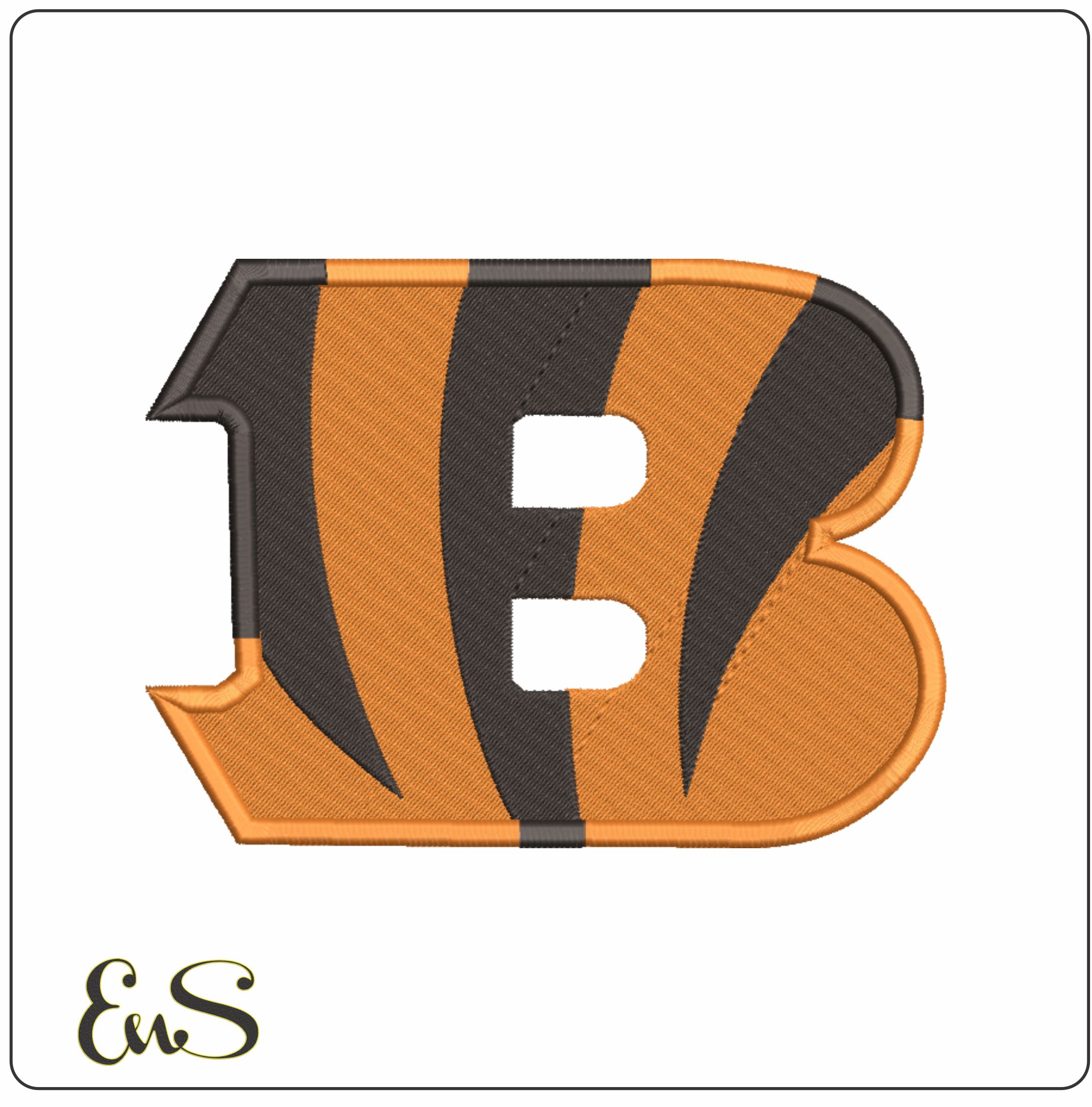 Bengals 50    - Elegant embroidery design file - instant download