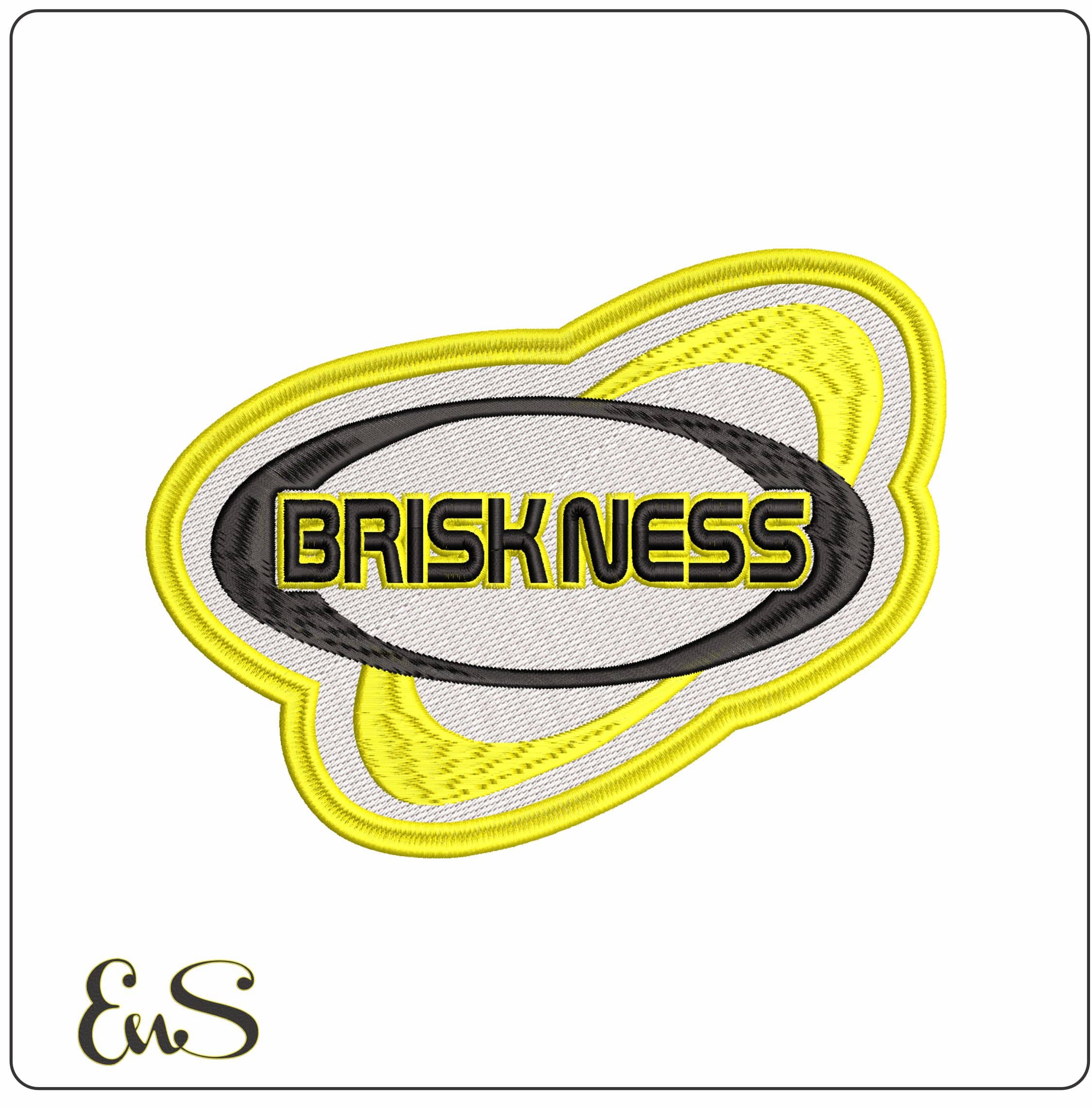 Briskmess Brand - Elegant embroidery design file - instant download