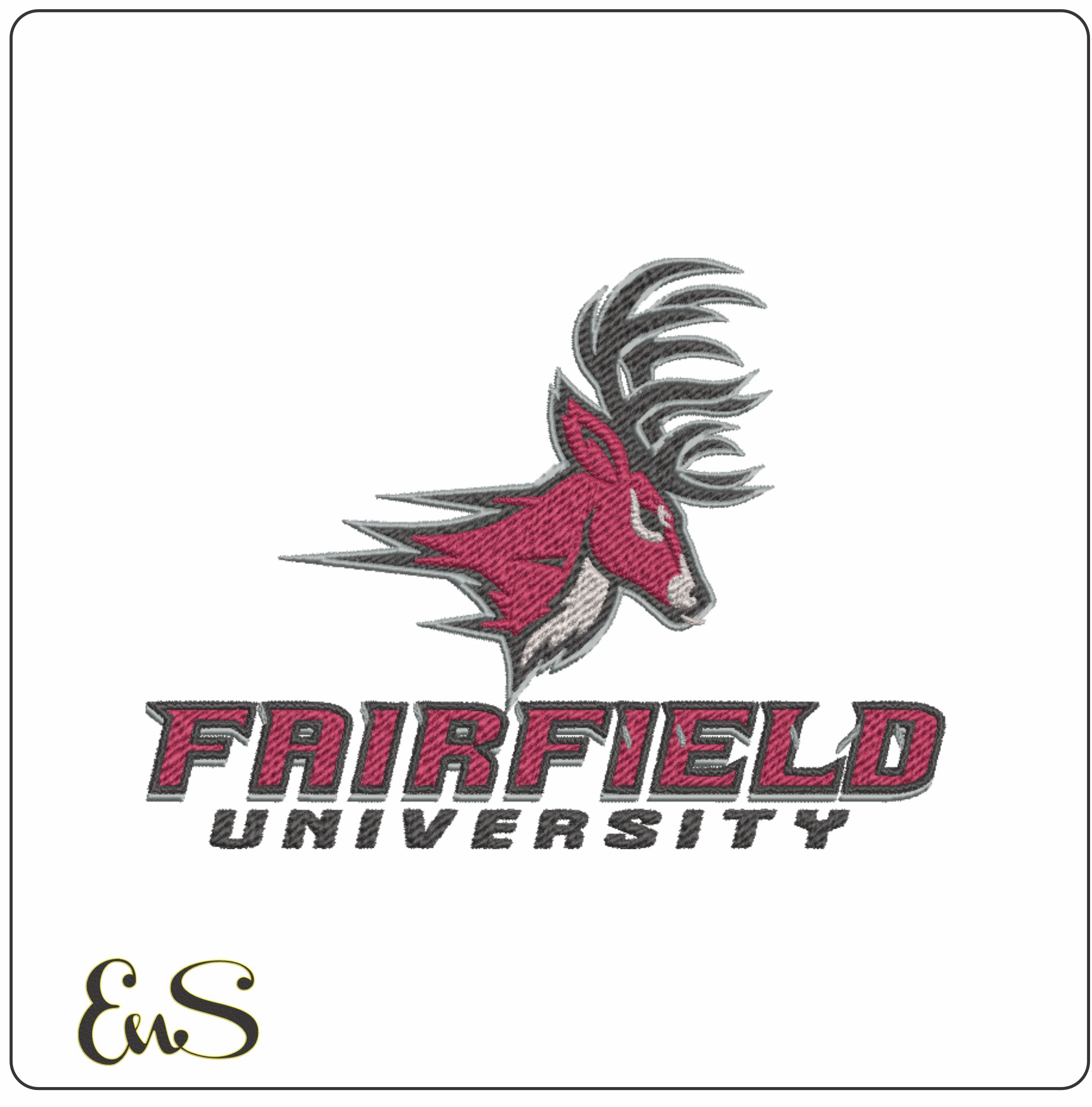 Fairfield Stags embroidery design - Fairfield University, Connecticut embroidery machine pattern embroidery file - instant download