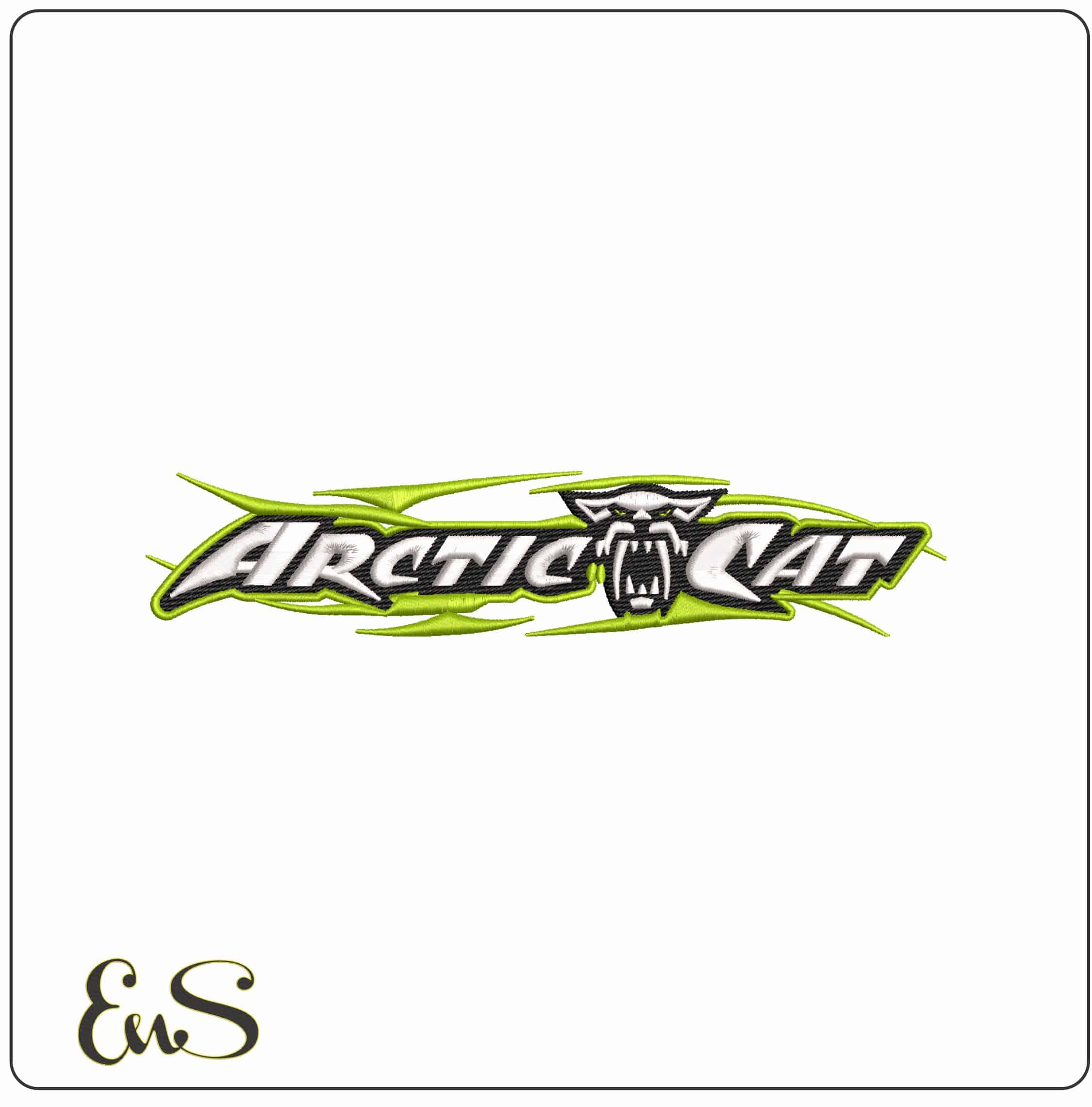 Arcticcat Snarl - Elegant embroidery design file - instant download