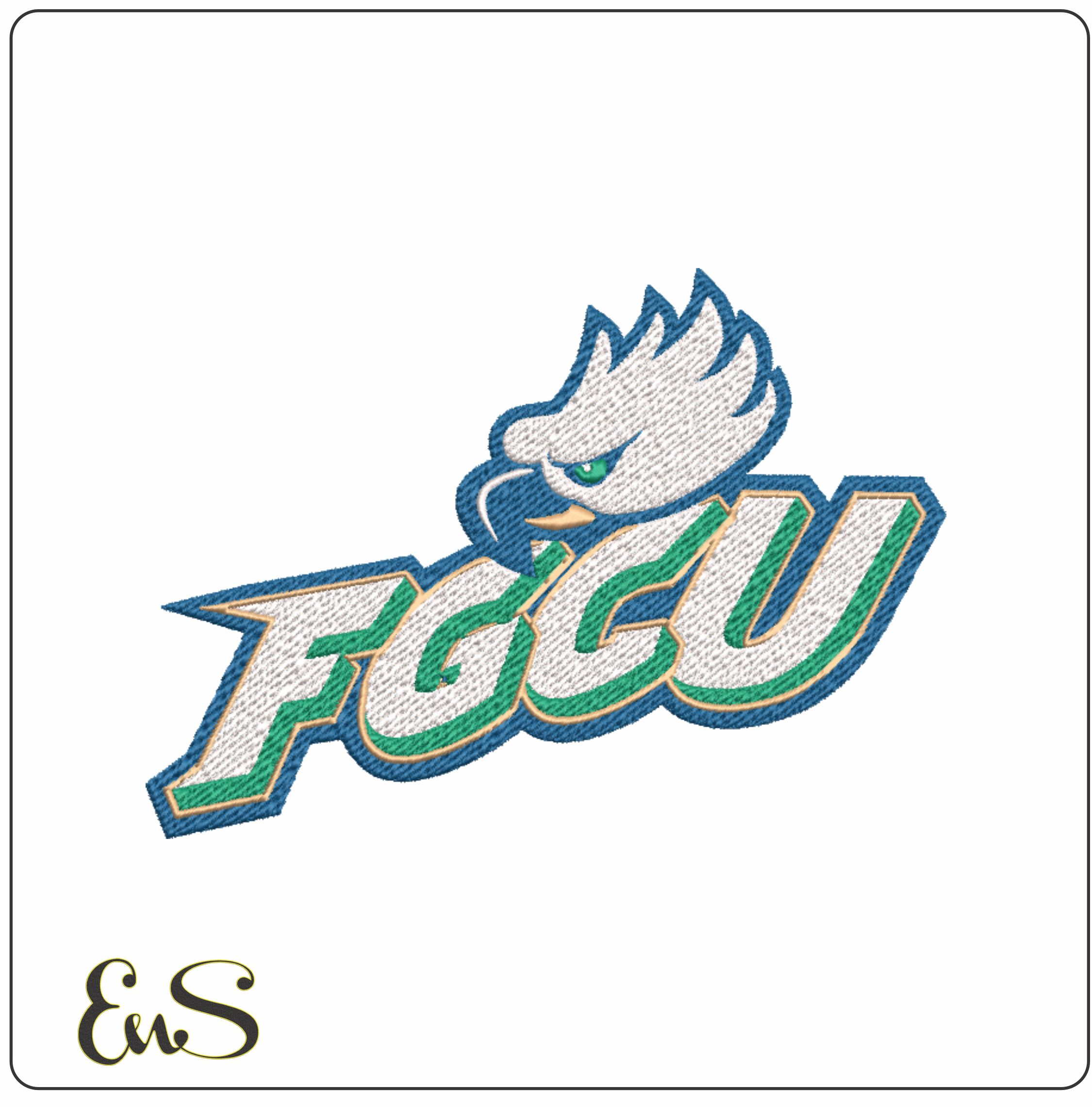 Florida Gulf Coast Eagles embroidery design - Florida Gulf Coast University, embroidery machine pattern embroidery file - instant download