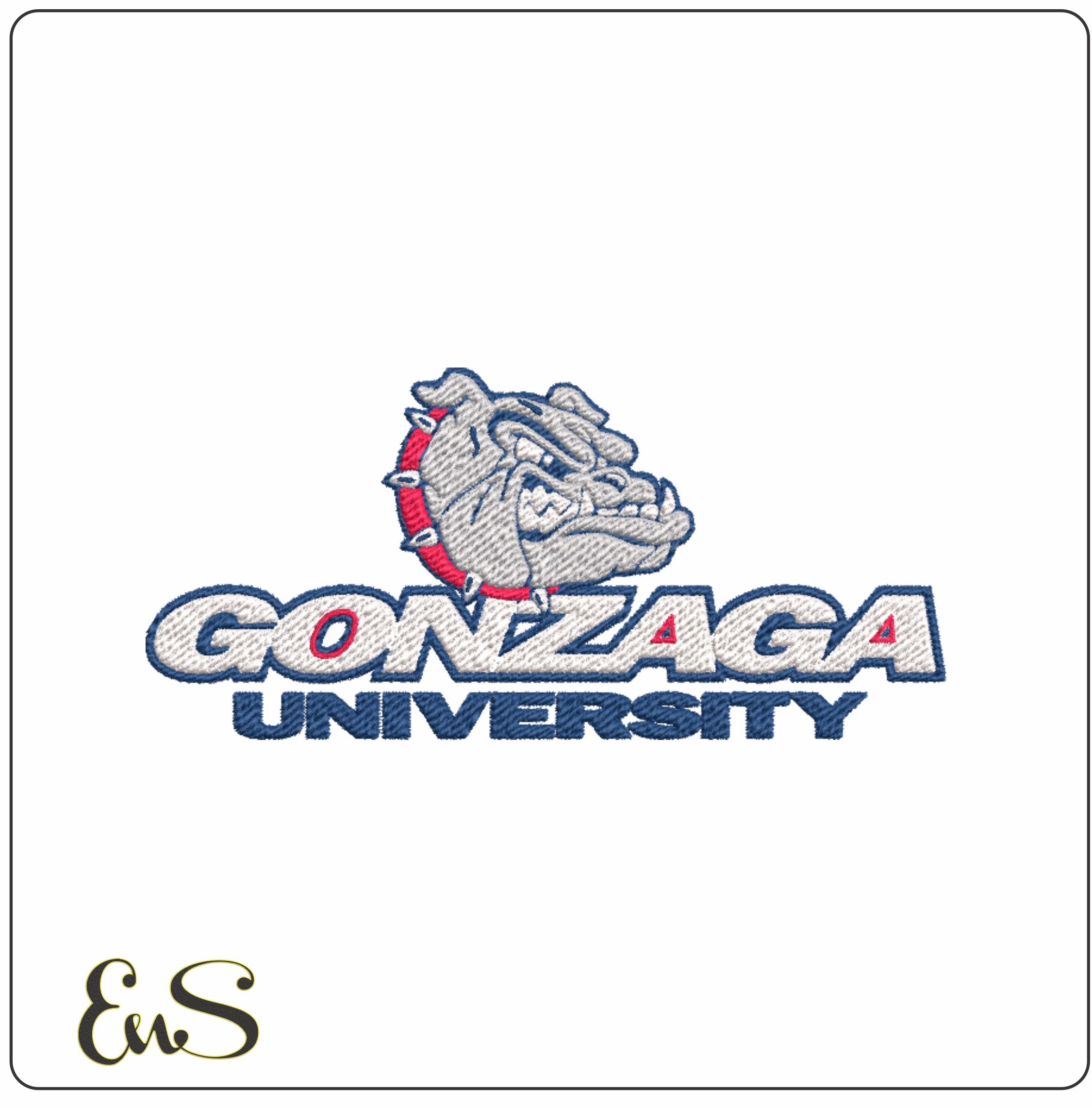 Gonzaga Bulldogs Athletics embroidery design - Gonzaga University embroidery machine pattern embroidery file - instant download