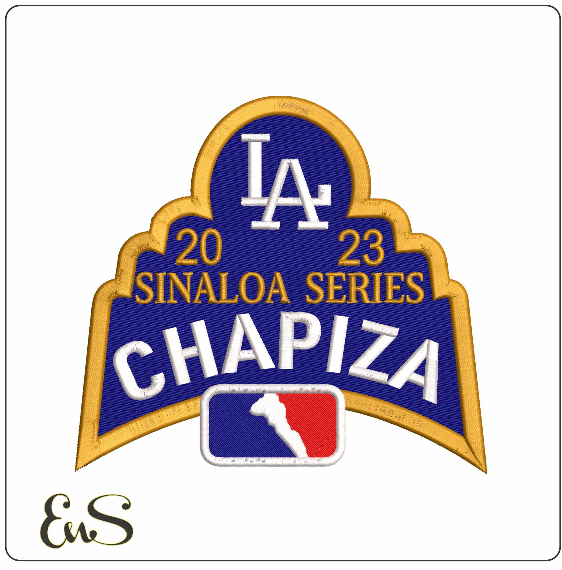 CHAPIZA SINALOA LATERAL  - Elegant embroidery design file - instant download