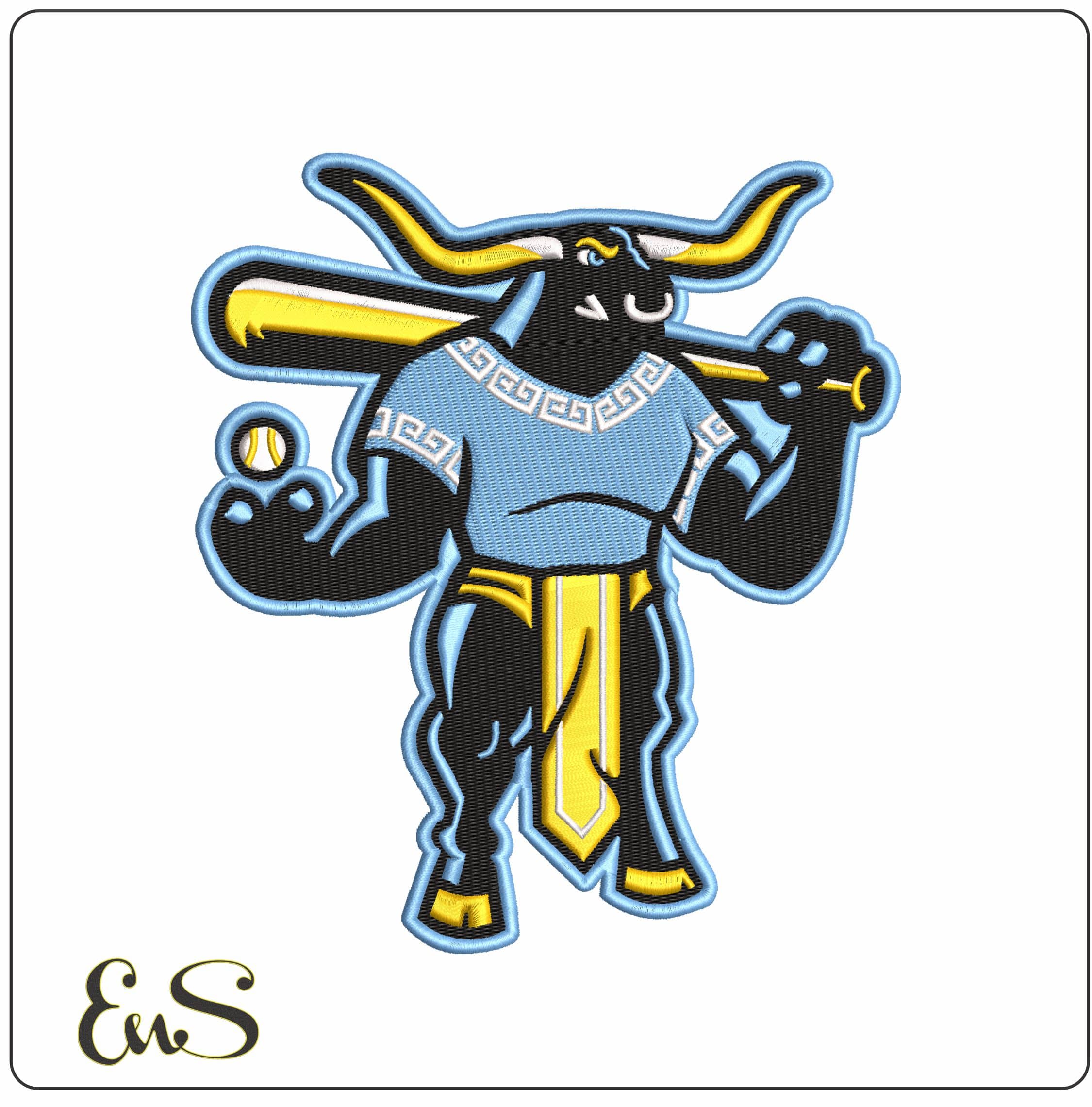 Crete Sluggers by Clinker Matt - Elegant embroidery design file - instant download