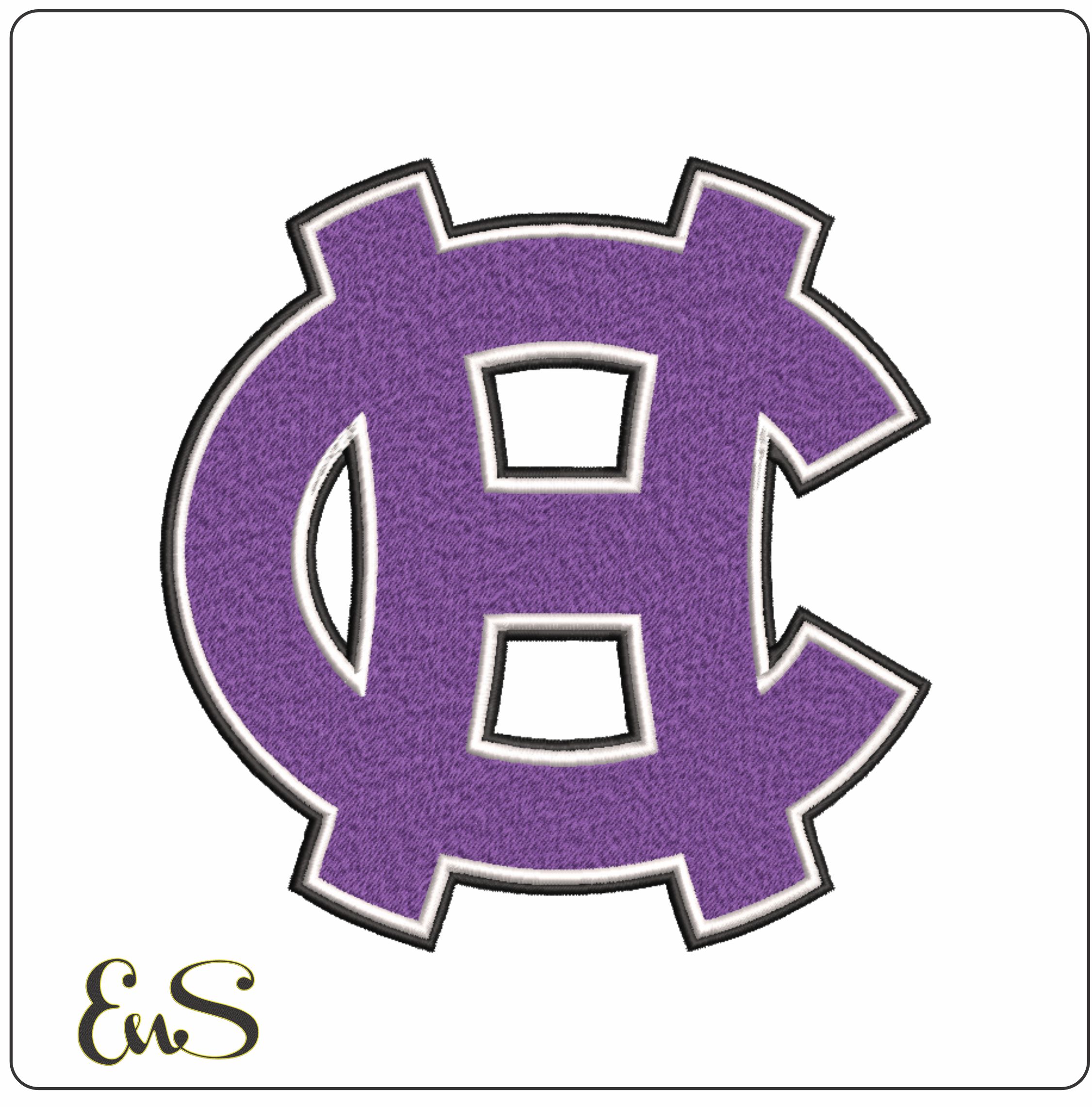 Holy Cross embroidery design - College of Holy Cross Logo embroidery machine pattern embroidery file - instant download in a frame