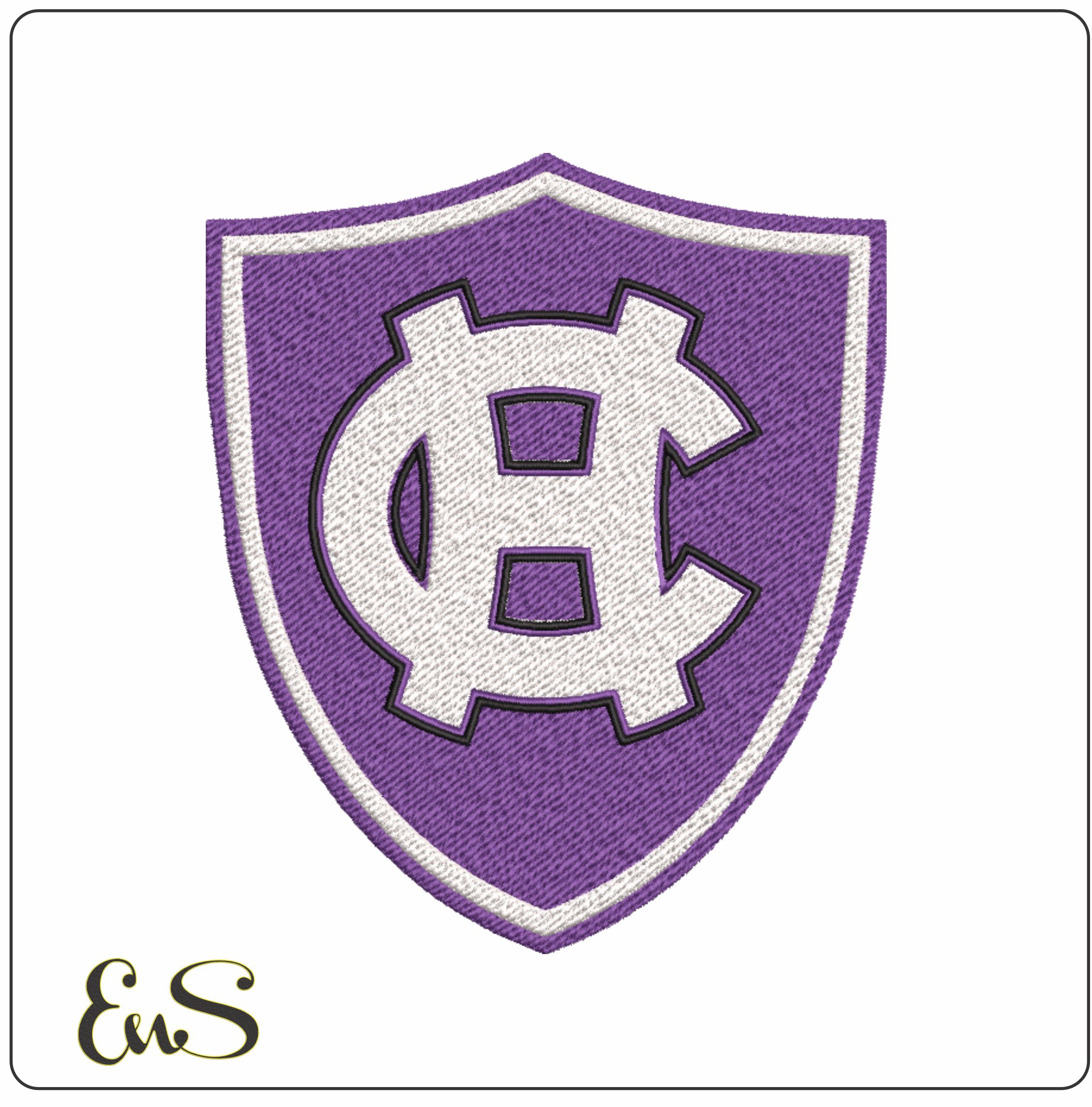 Holy Cross embroidery design - College of Holy Cross Logo embroidery machine pattern embroidery file - instant download in a frame