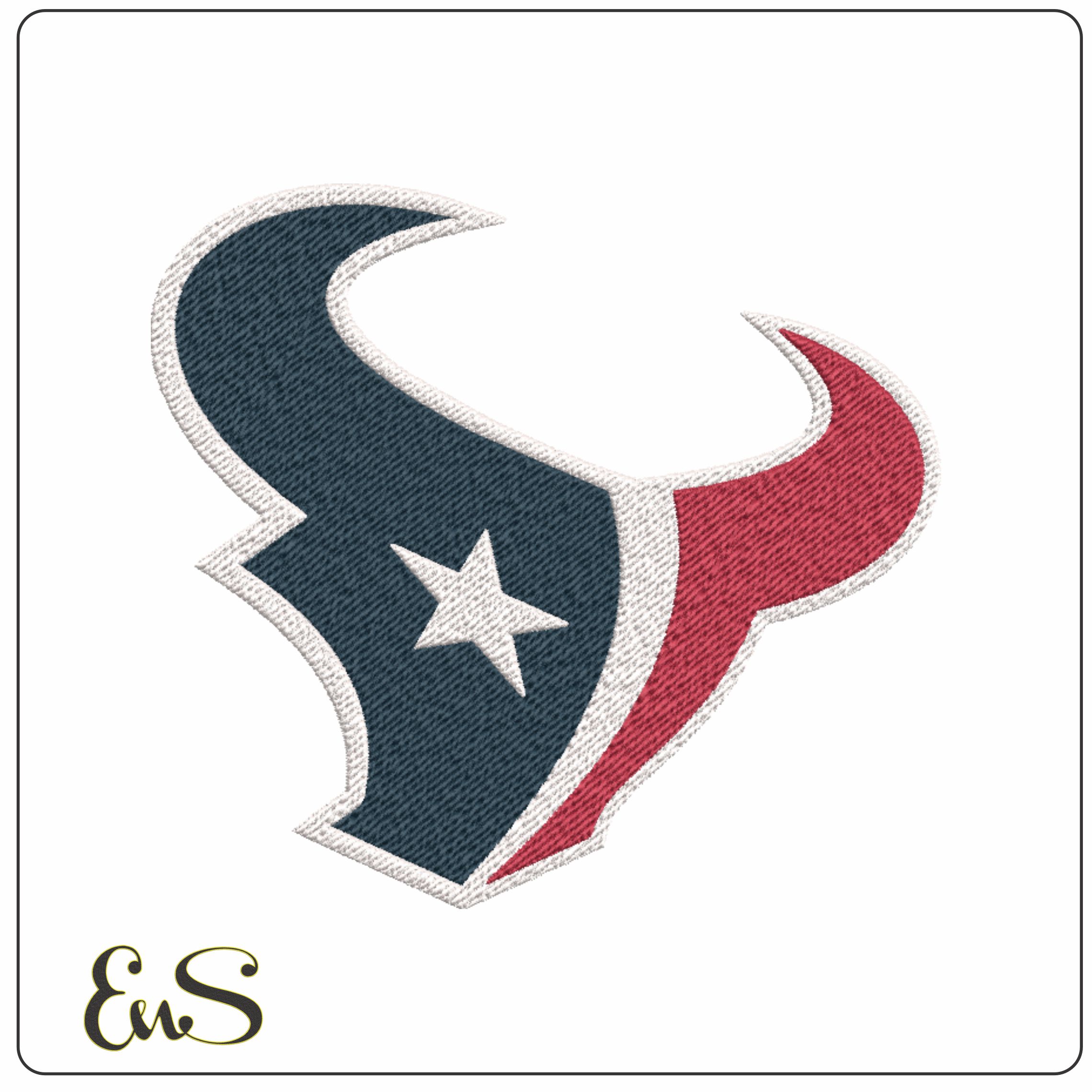 Houston Texans embroidery design - The Texans Logo embroidery machine pattern embroidery file - instant download in a frame