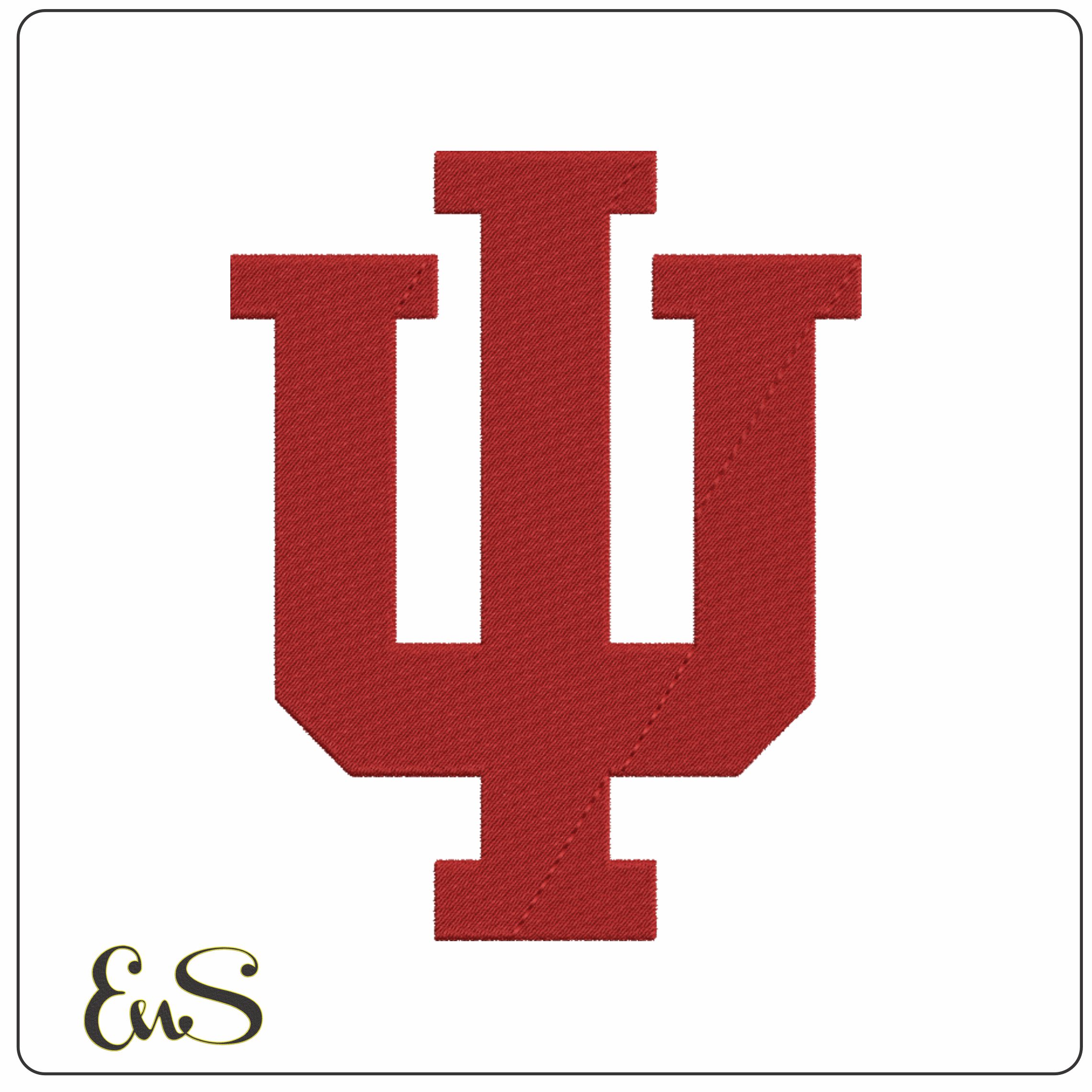 Indiana Hoosiers embroidery design - Indiana University Bloomington embroidery machine pattern embroidery file - instant download in frame