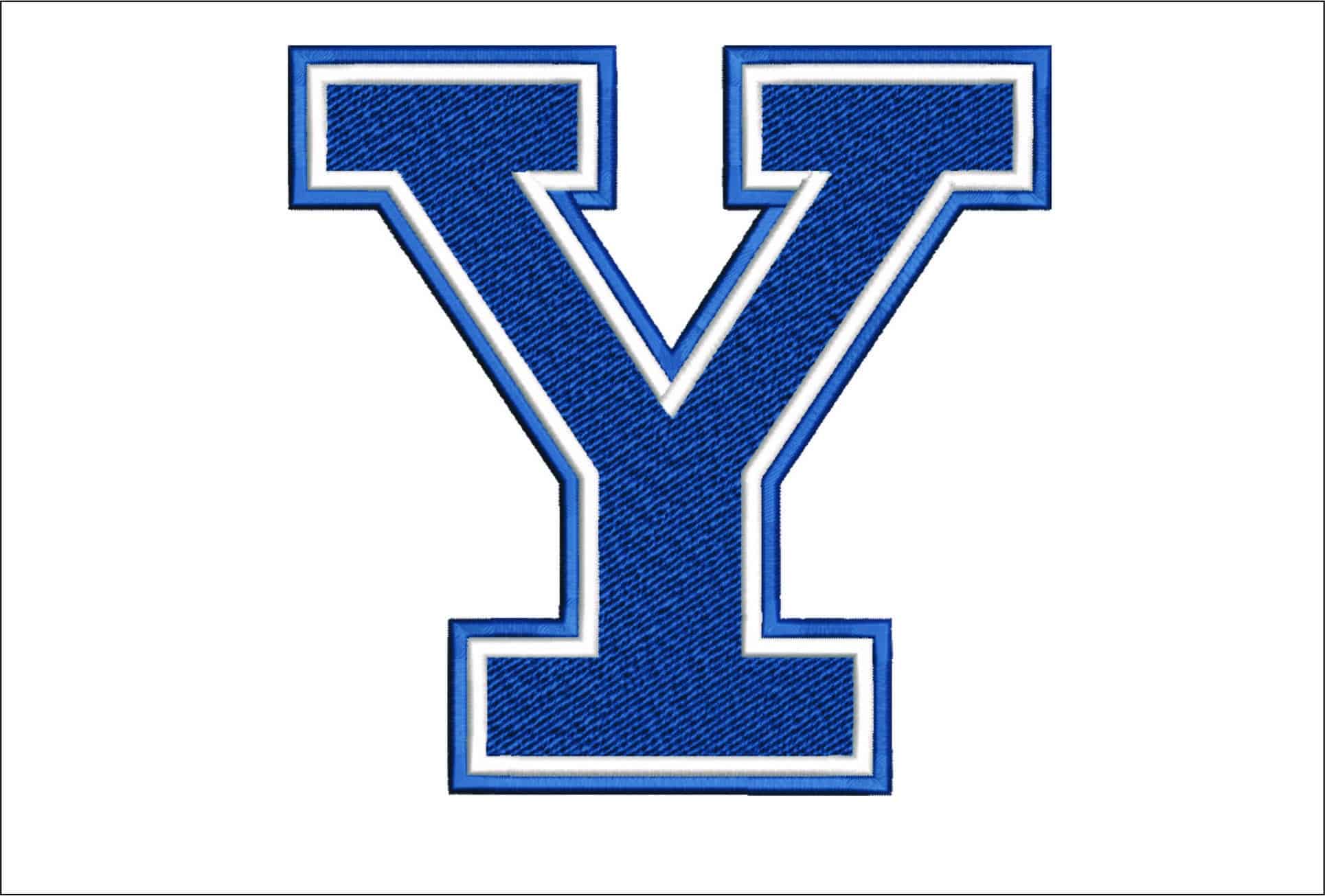 Yale Bulldogs logo embroidery design - Yale Bowl Stadium - Logo embroidery machine pattern embroidery file - instant download
