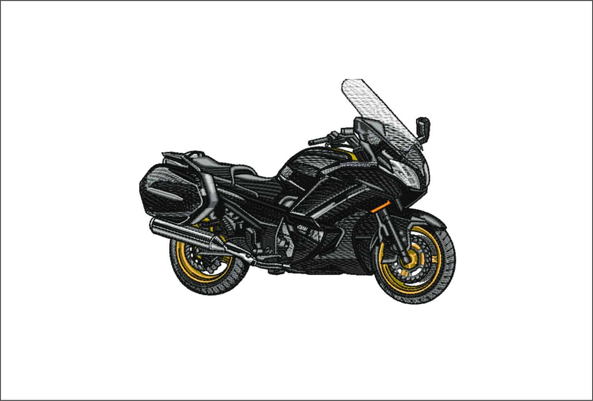 Yamaha FJR 1300- Elegant embroidery design file - instant download